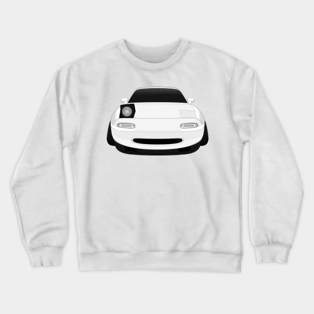 Miata white Crewneck Sweatshirt by VENZ0LIC